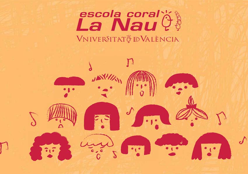 event image:Drawing of a singing choir